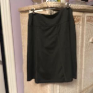 Lightweight dark gray swing skirt